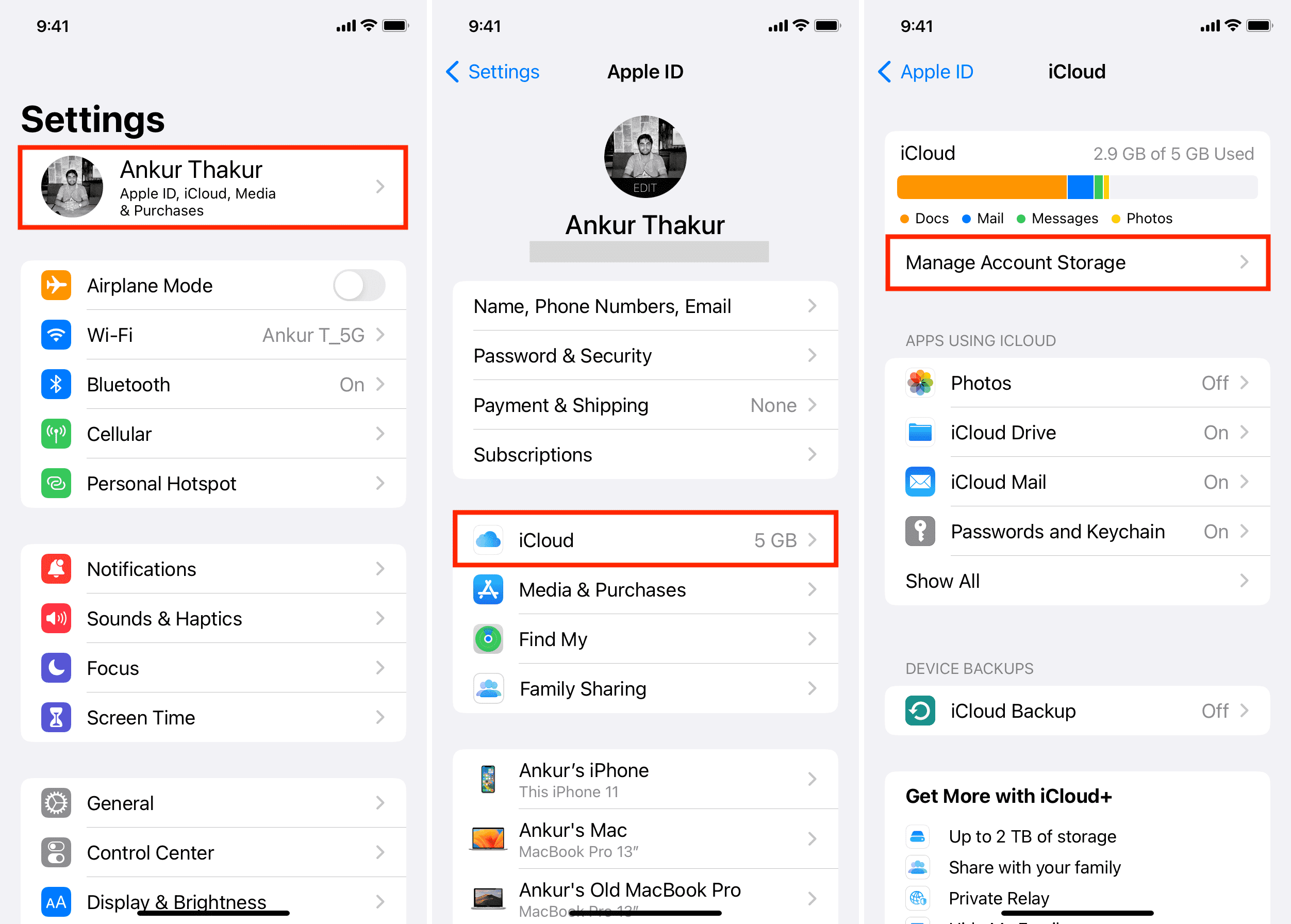 Clear iCloud Storage