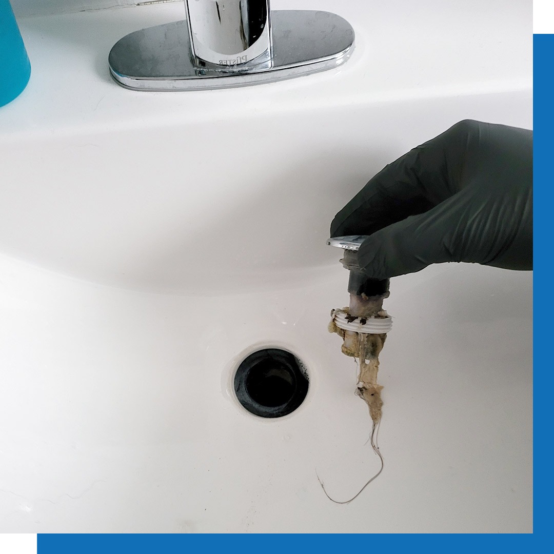 Image demonstrating the new methods for unclogging a bathroom sink